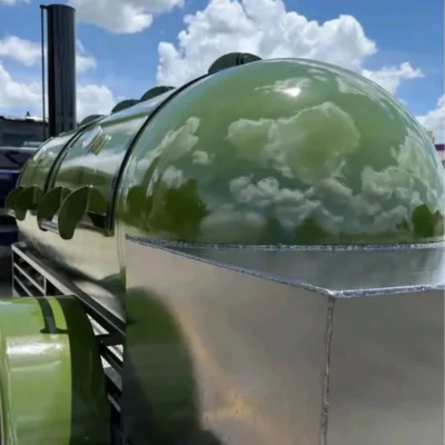250 Gallon Offset Smoker Trailer