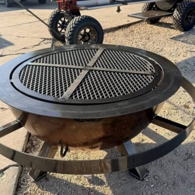 41″ Sherman Fire Pit with Grill & Snuffer