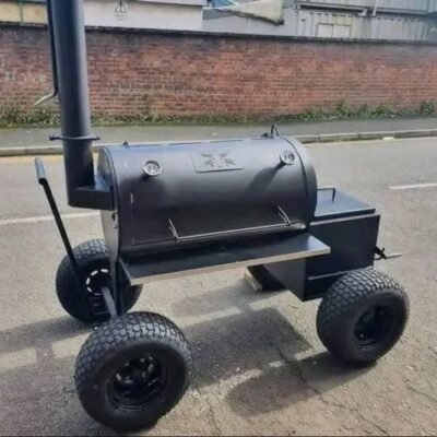 60 Gallon Smoker on Off-Road Tires