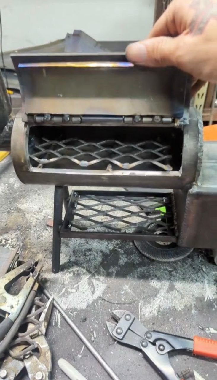 Handcrafted Mini Offset Smoker Grill – Portable Backyard BBQ Smoker by J's Backyard Grills - Image 3