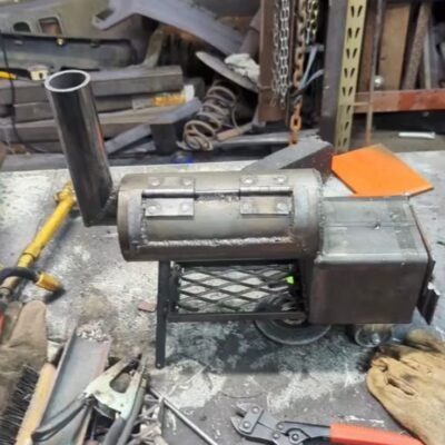 Handcrafted Mini Offset Smoker Grill – Portable Backyard BBQ Smoker by J’s Backyard Grills