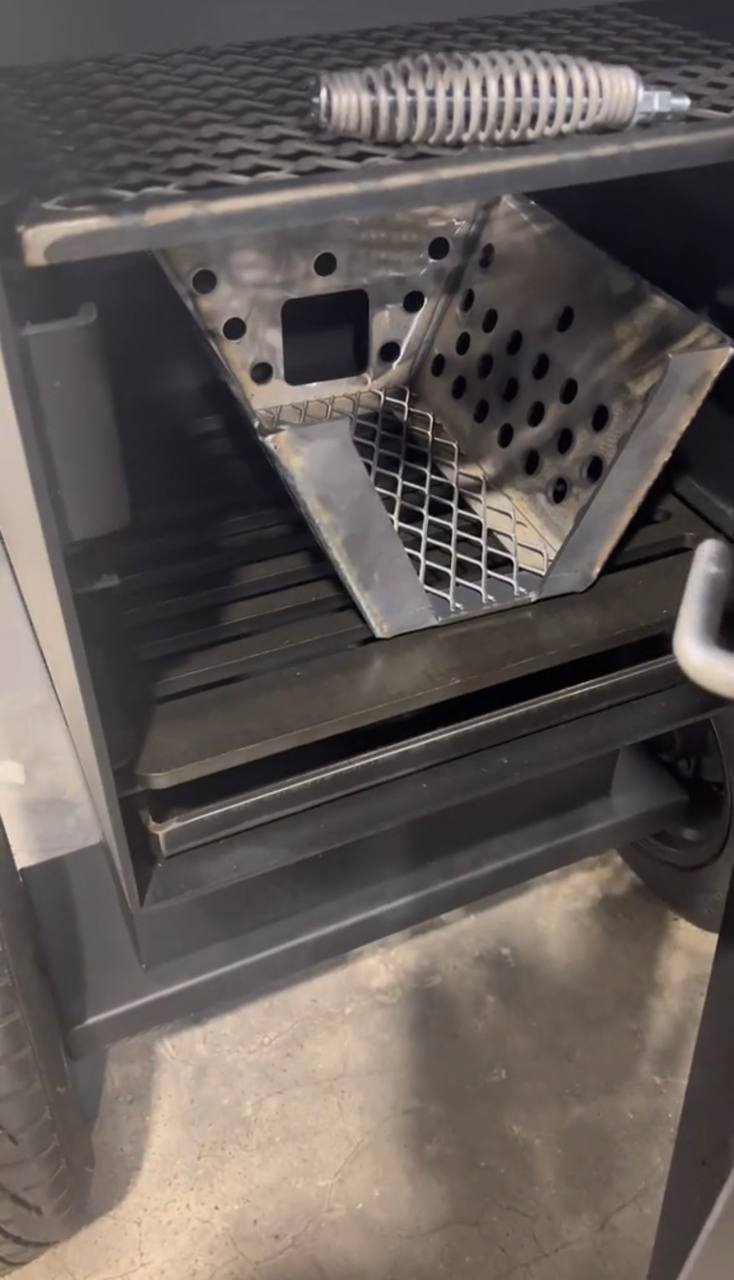Angled Lid Offset Smoker on Off-Road Tires - Image 5
