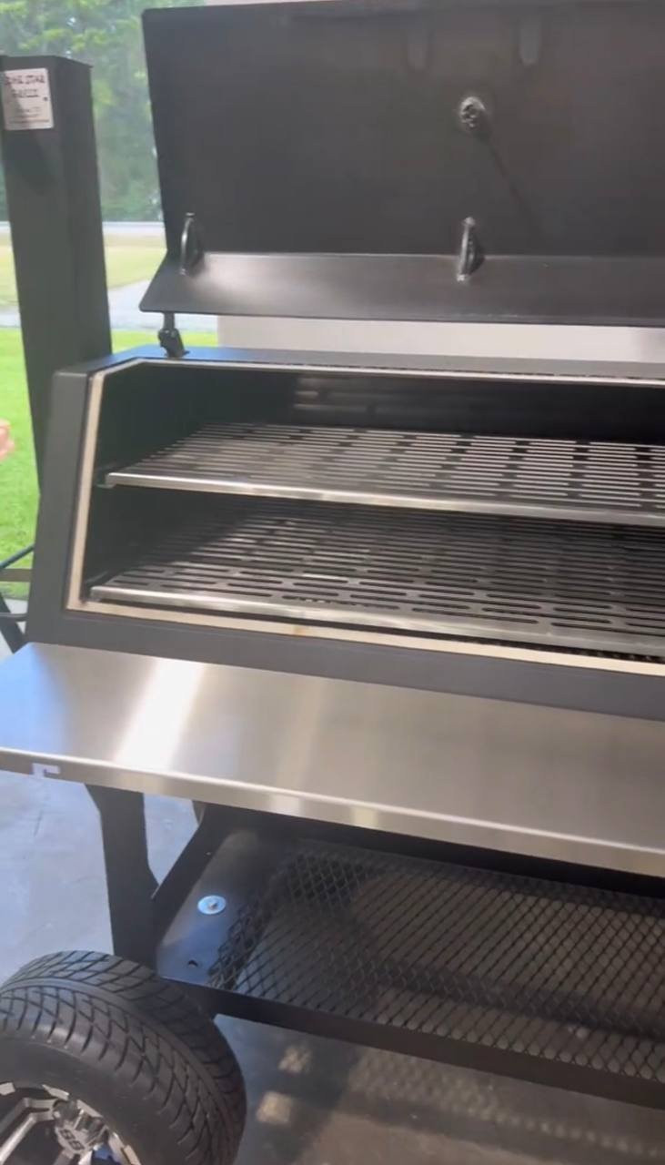 Angled Lid Offset Smoker on Off-Road Tires - Image 8