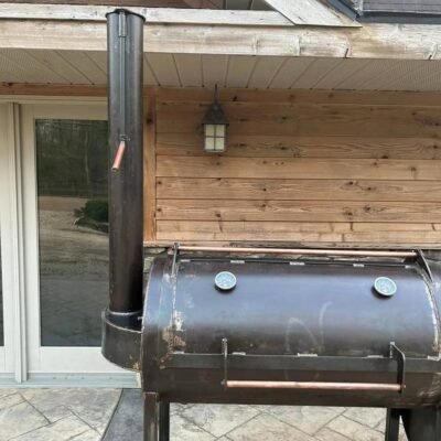 Custom 24″ x 48″ Heavy-Duty Offset Smoker
