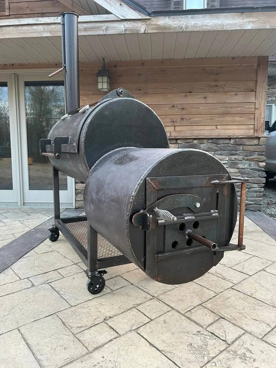 Custom 24" x 48" Heavy-Duty Offset Smoker - Image 5
