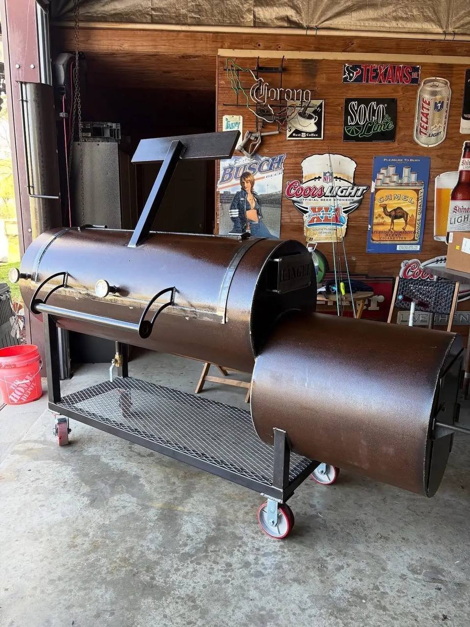 Custom 24" x 60" XL Offset Smoker