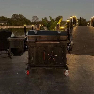 Custom Cabinet Smoker & Grill with Adjustable Grate
