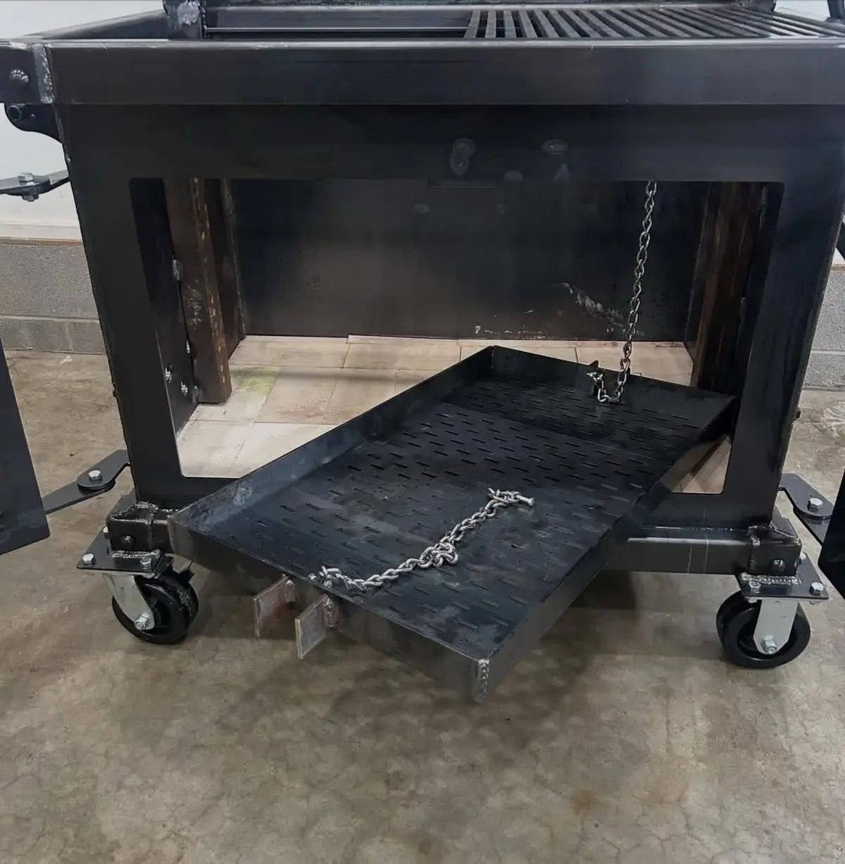 Custom Cabinet Smoker & Grill with Adjustable Grate - Image 4