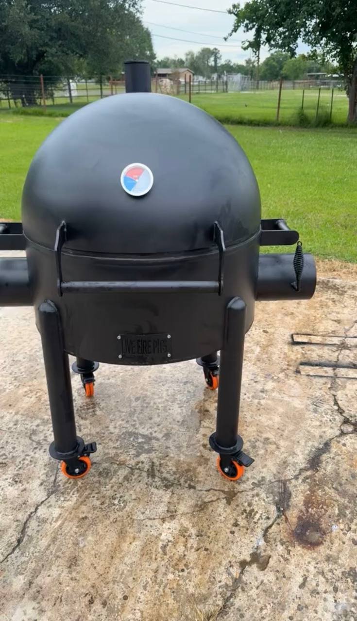 Live Fire Pits Drum Smoker