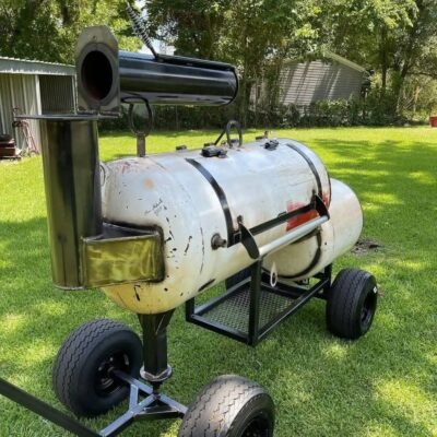 Small Reverse Flow Smoker on Cart